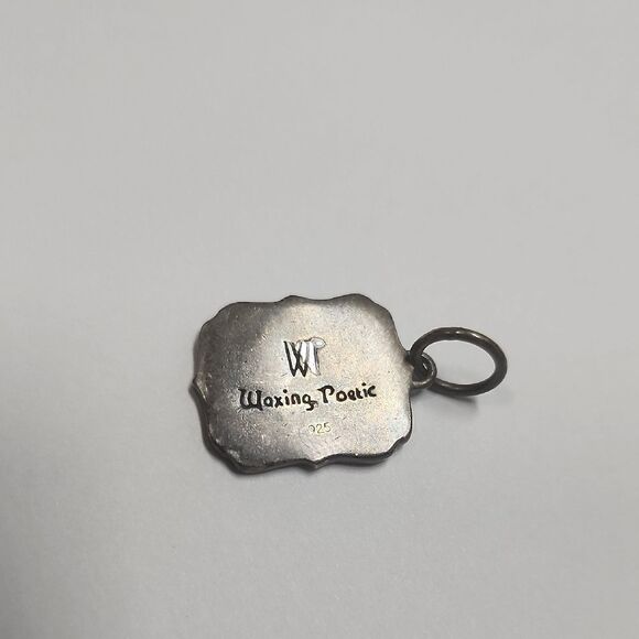 Waxing Poetic RARE Sterling Silver 'Love' Pendant Charm RETIRED - Picture 2 of 4